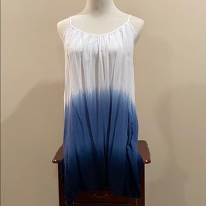 Multi color spaghetti string blouse